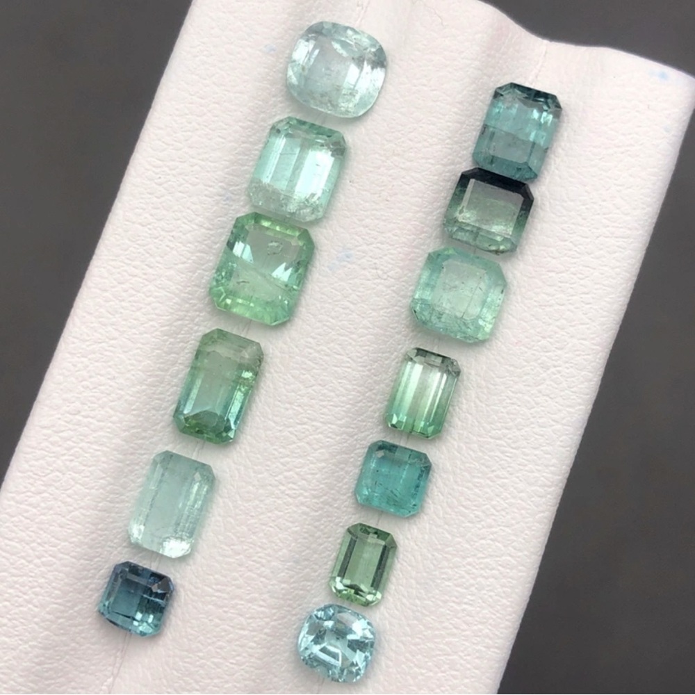 9.10 Crt Natural Transparent Tourmaline Parcel Lot From Afghanistan